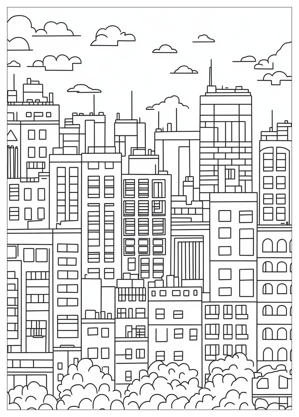 Building Coloring Pages-12