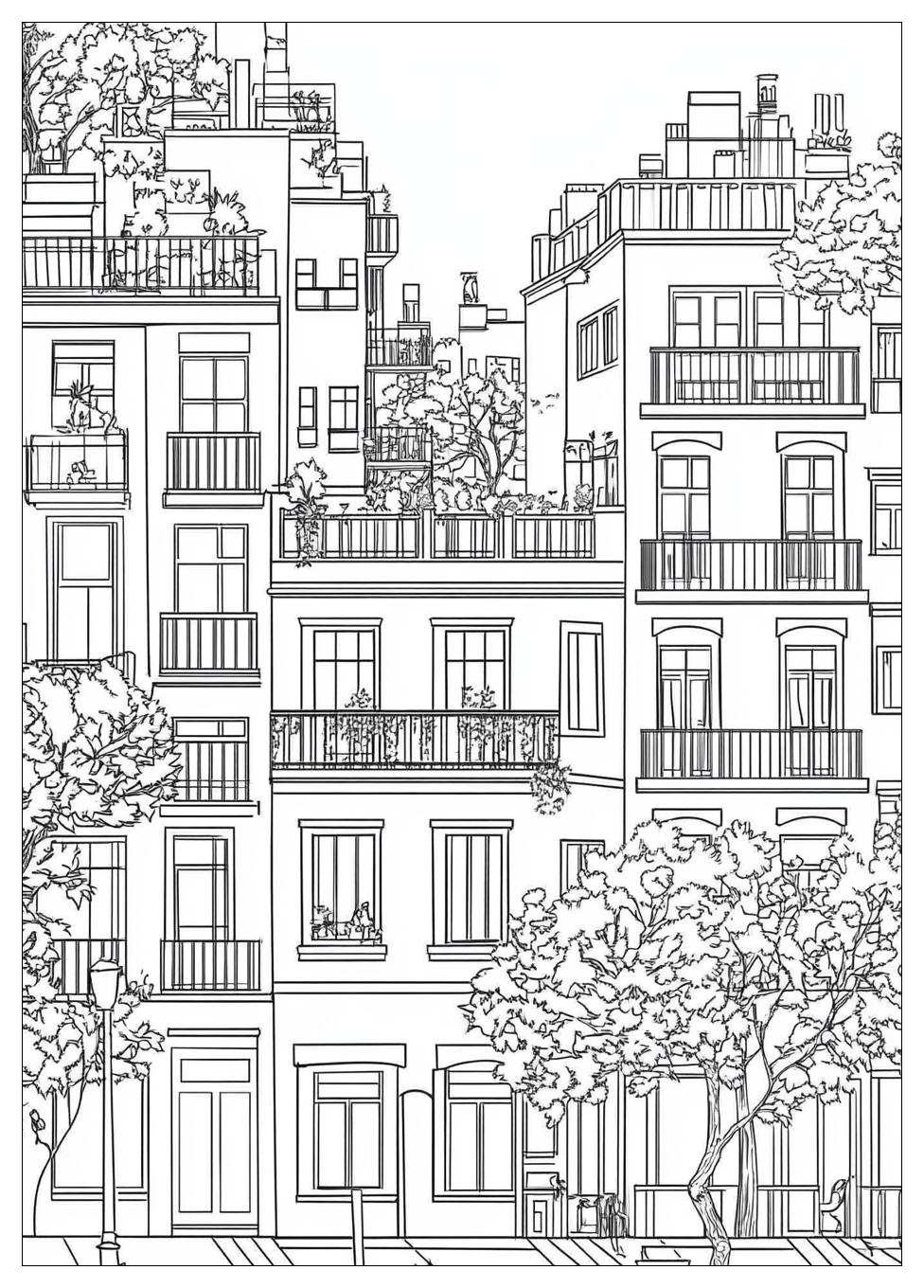 Building Coloring Pages-14