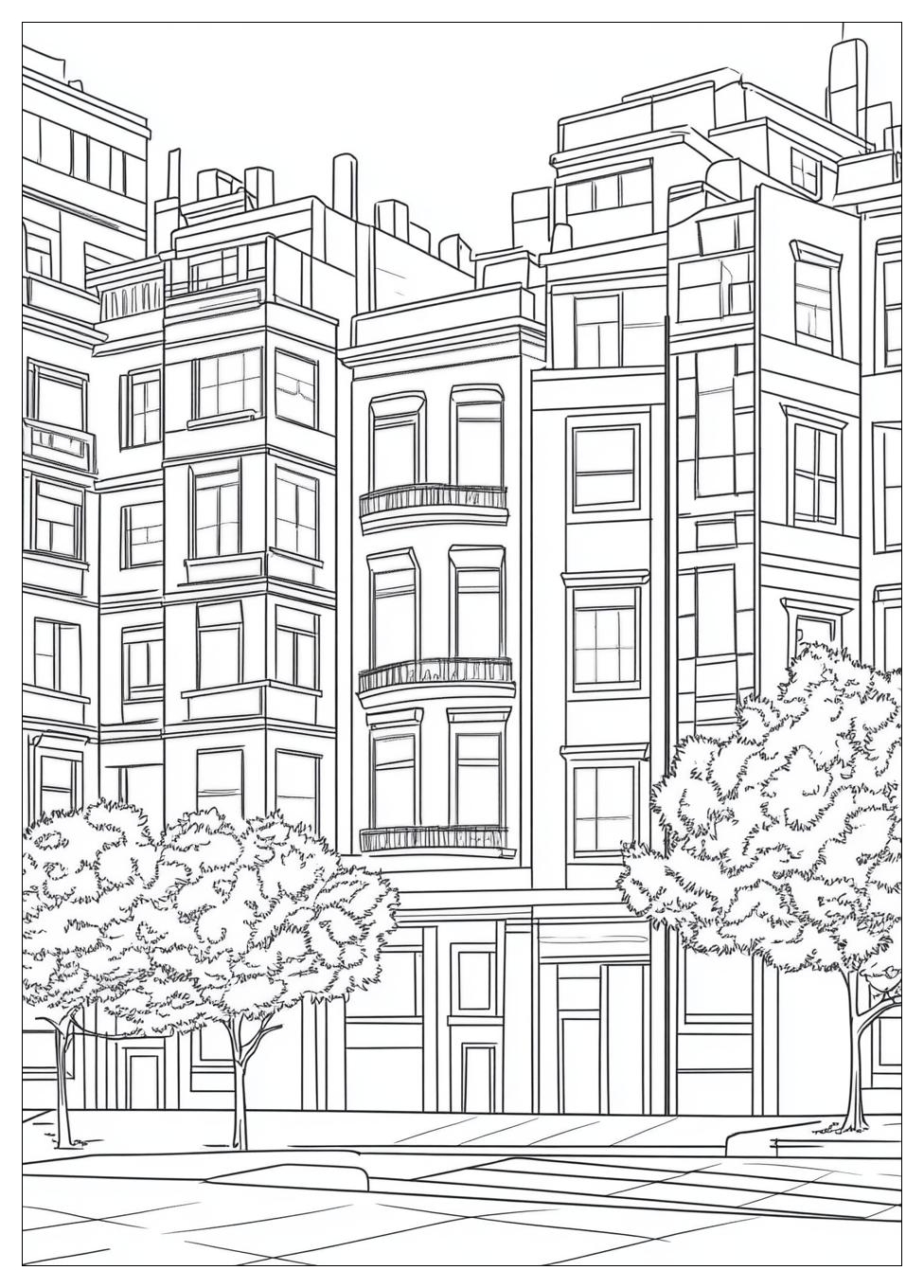 Building Coloring Pages-15