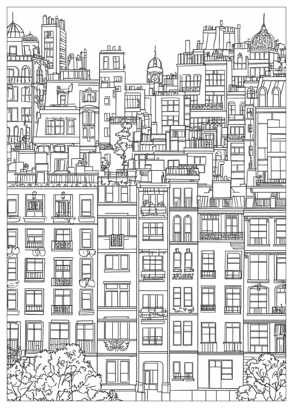 Building Coloring Pages-17