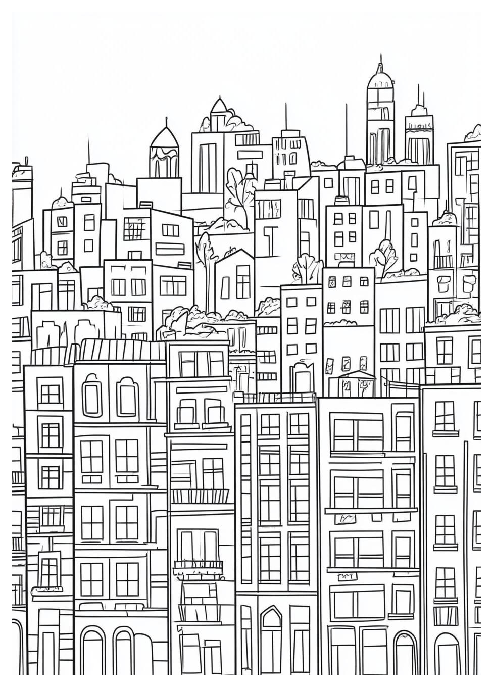 Building Coloring Pages-19