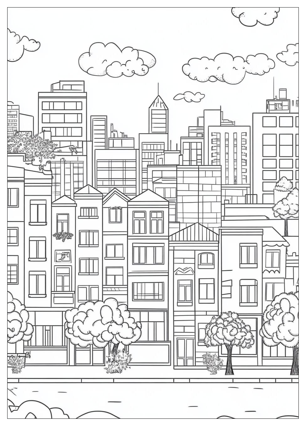 Building Coloring Pages-2