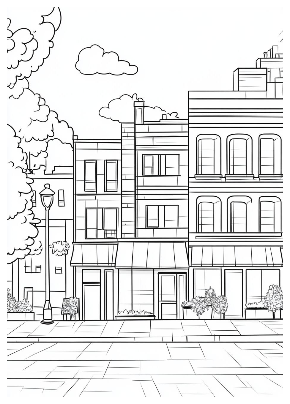 Building Coloring Pages-3
