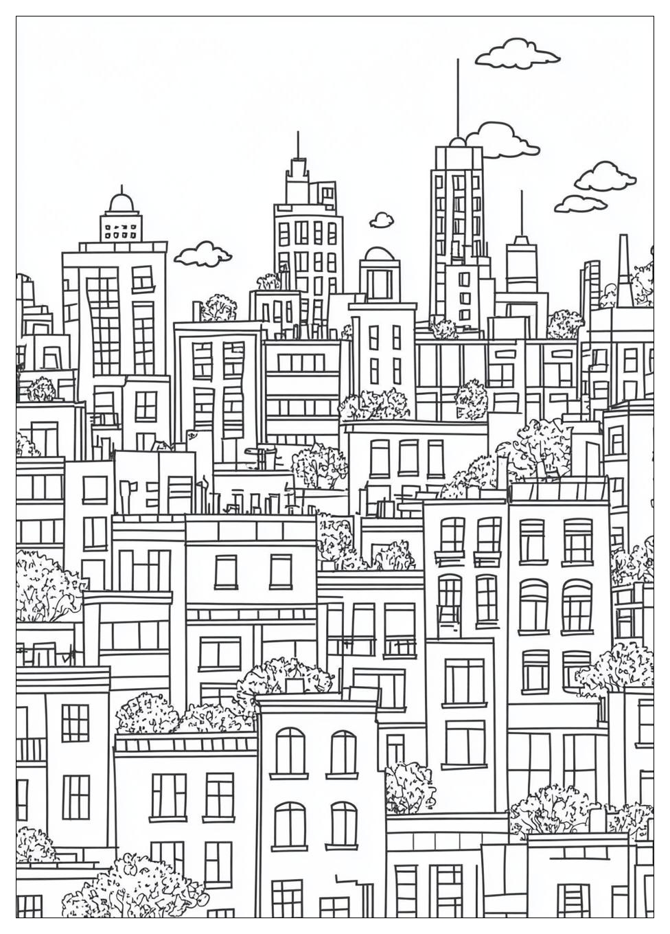 Building Coloring Pages-5