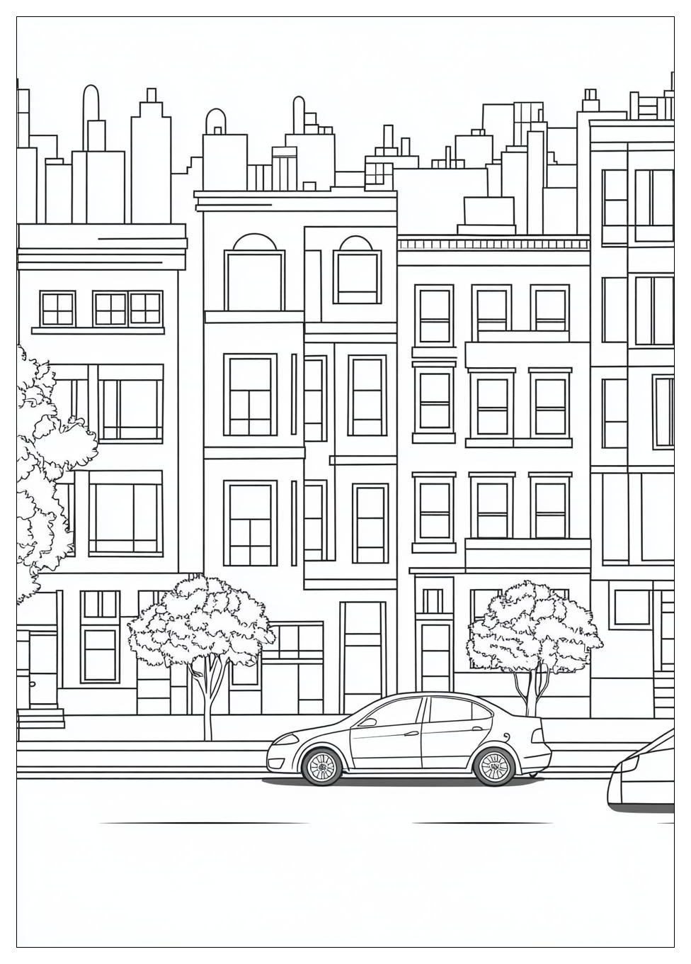Building Coloring Pages-6