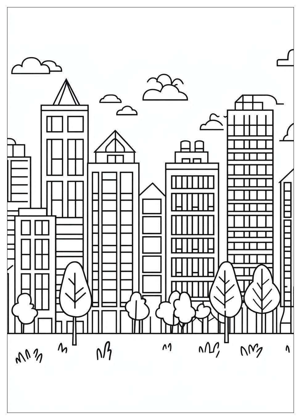 Building Coloring Pages-7