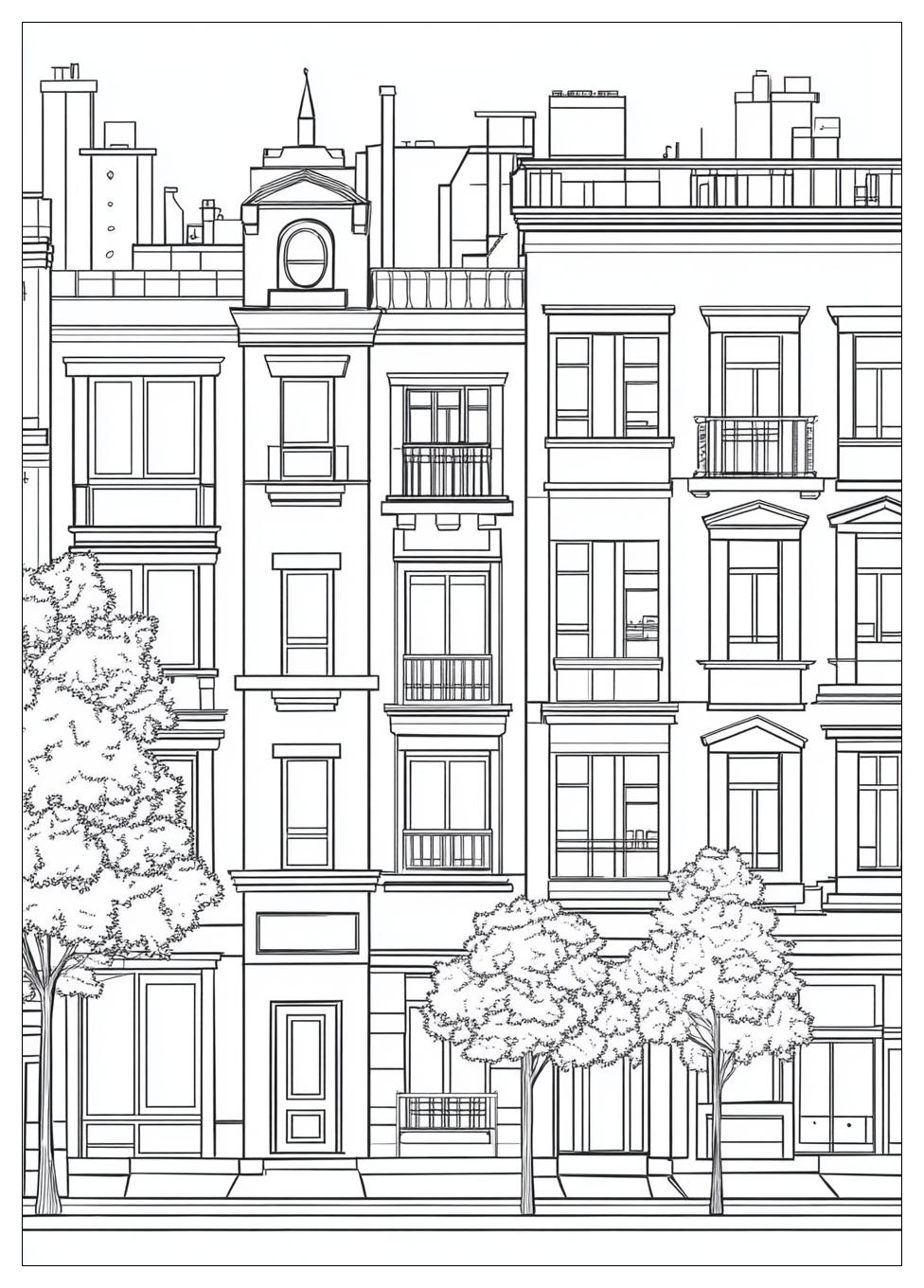 Building Coloring Pages-9