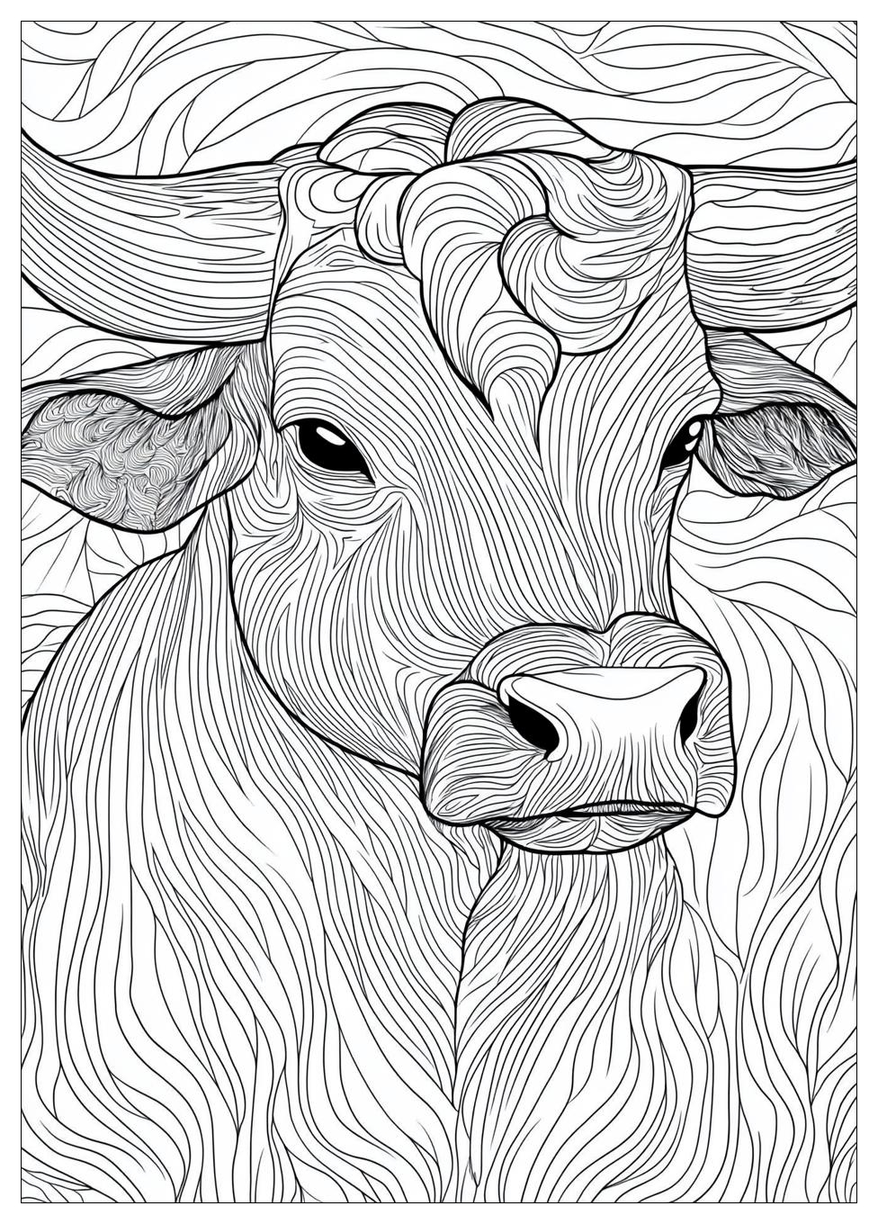 Bull Coloring Pages-1
