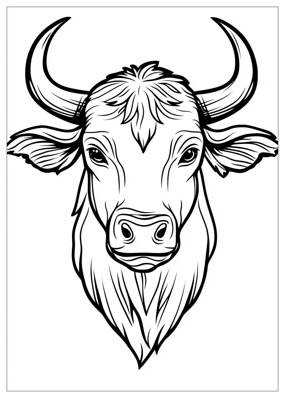 Bull Coloring Pages-12
