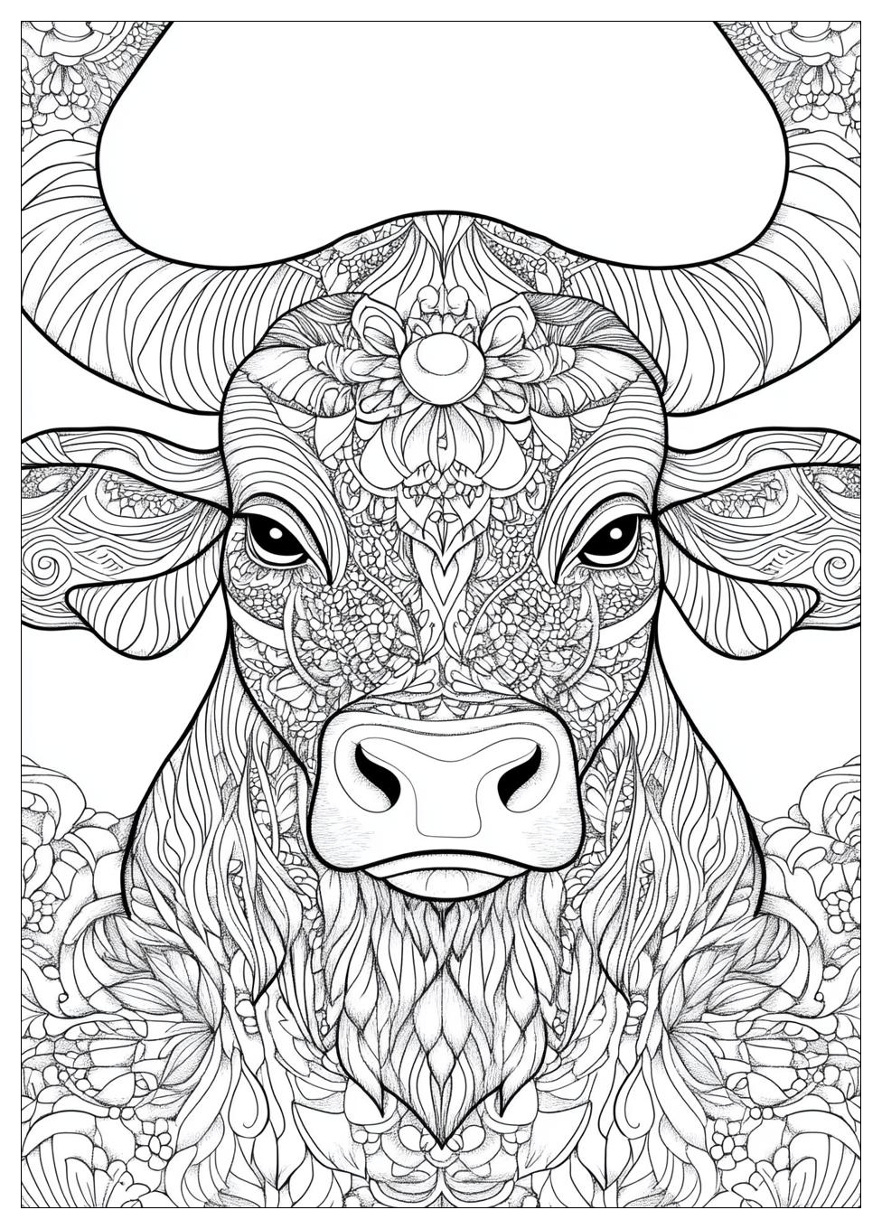 Bull Coloring Pages-13