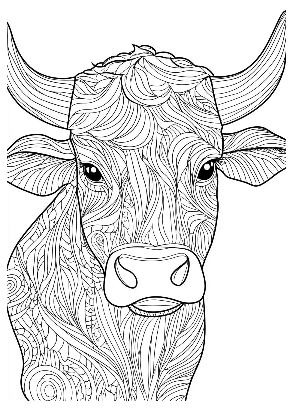 Bull Coloring Pages-15