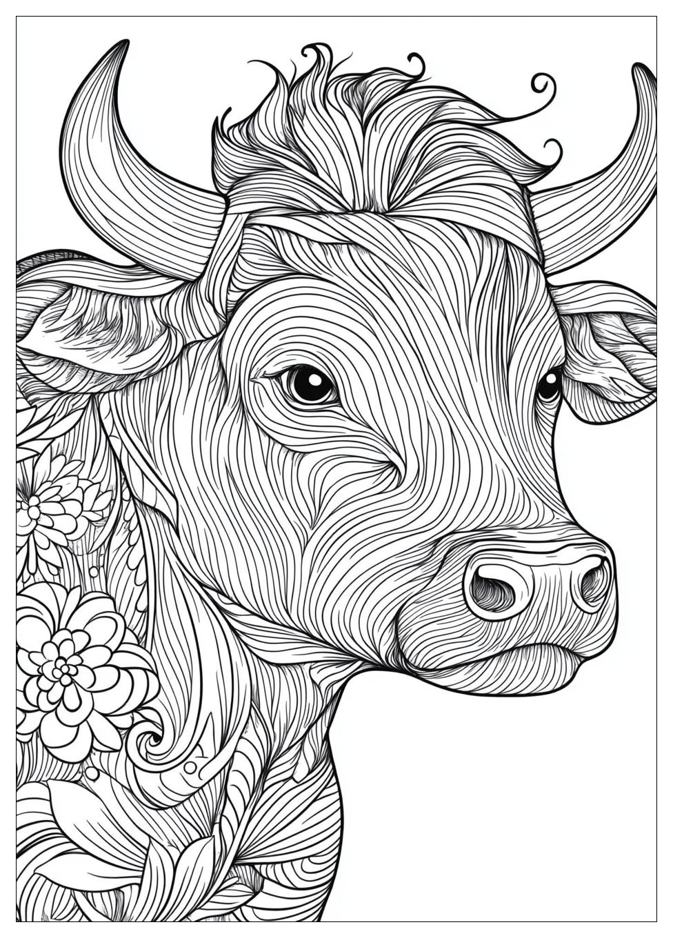 Bull Coloring Pages-18