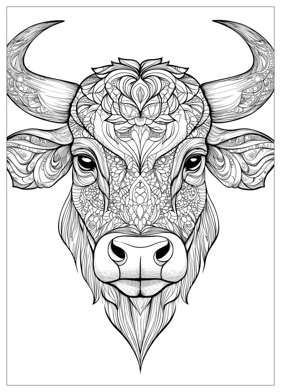 Bull Coloring Pages-20