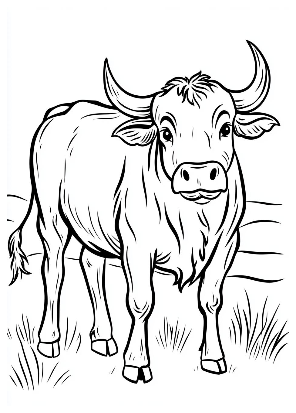 Bull Coloring Pages-5
