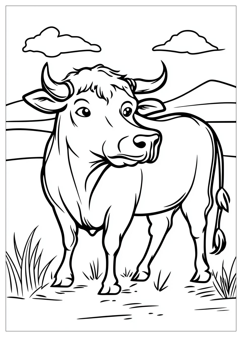 Bull Coloring Pages-6