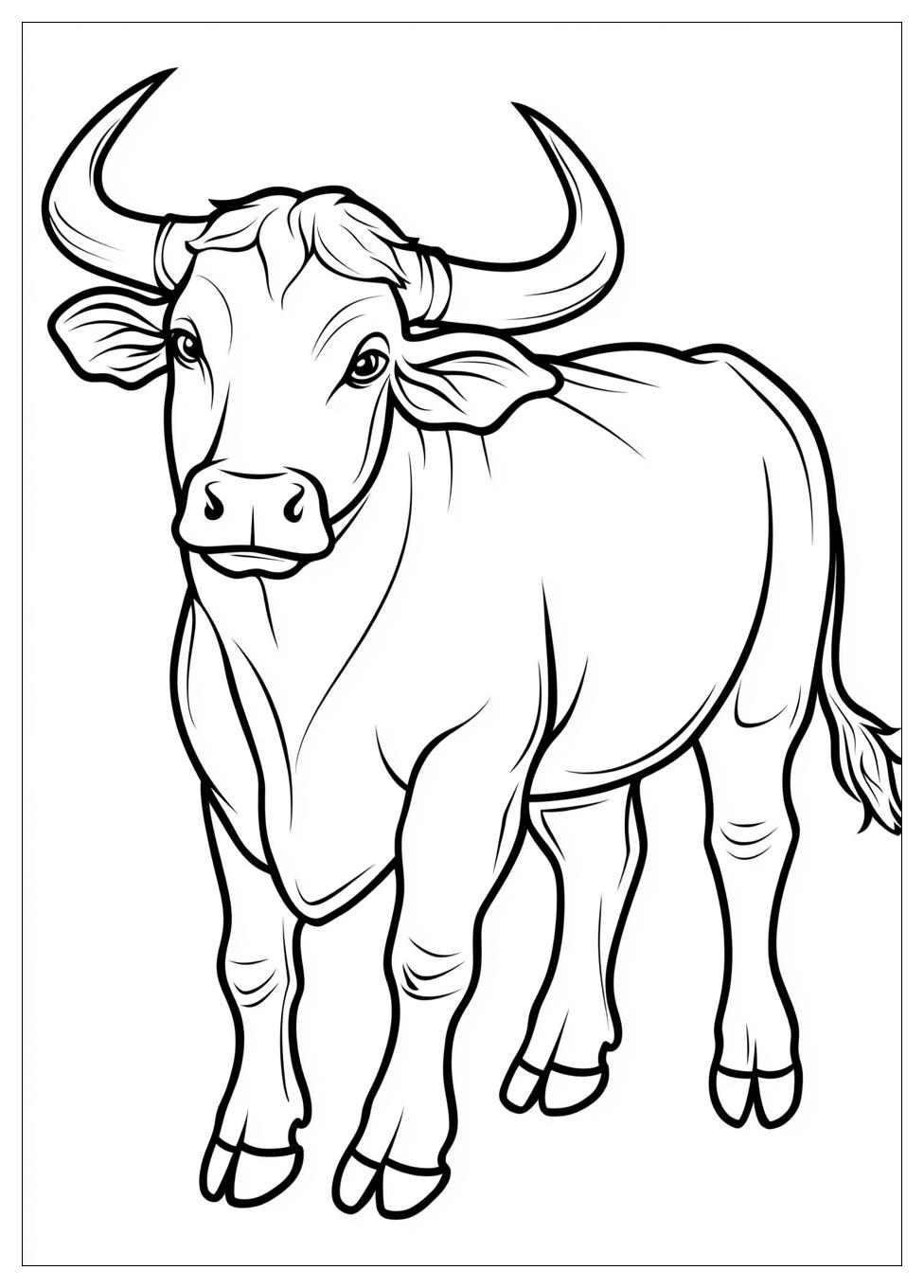 Bull Coloring Pages-7