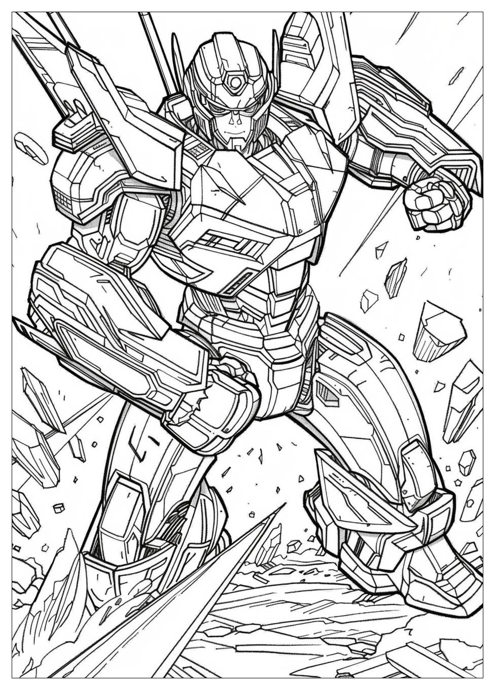 Bumblebee Transformers Coloring Pages-13