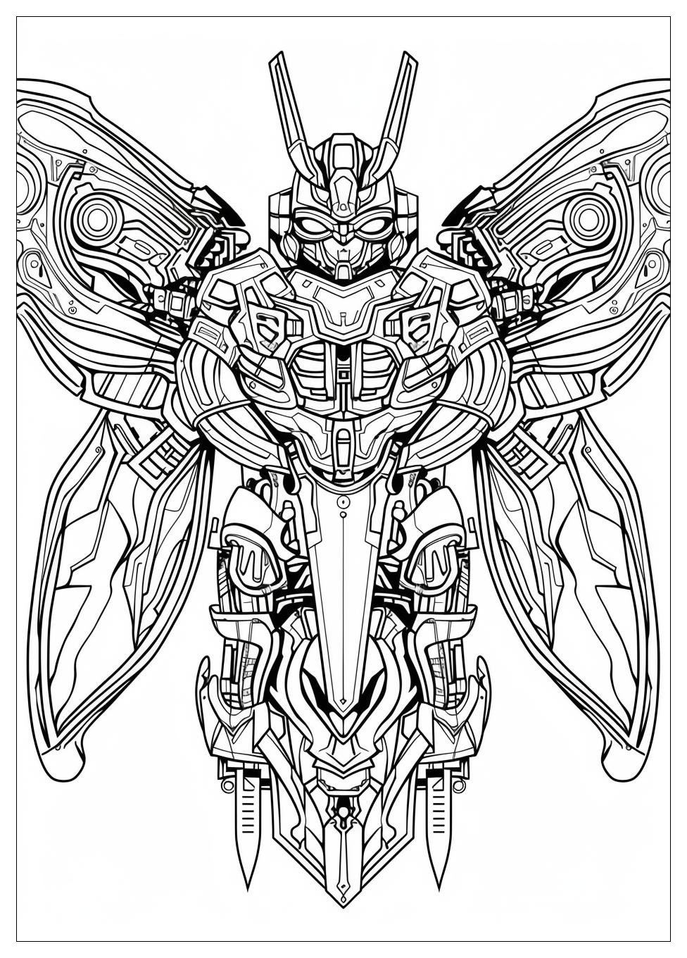 Bumblebee Transformers Coloring Pages-19