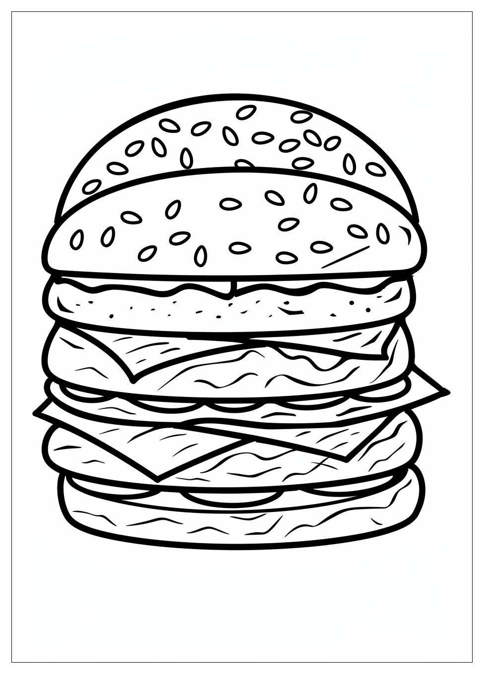 Burger Coloring Pages-3