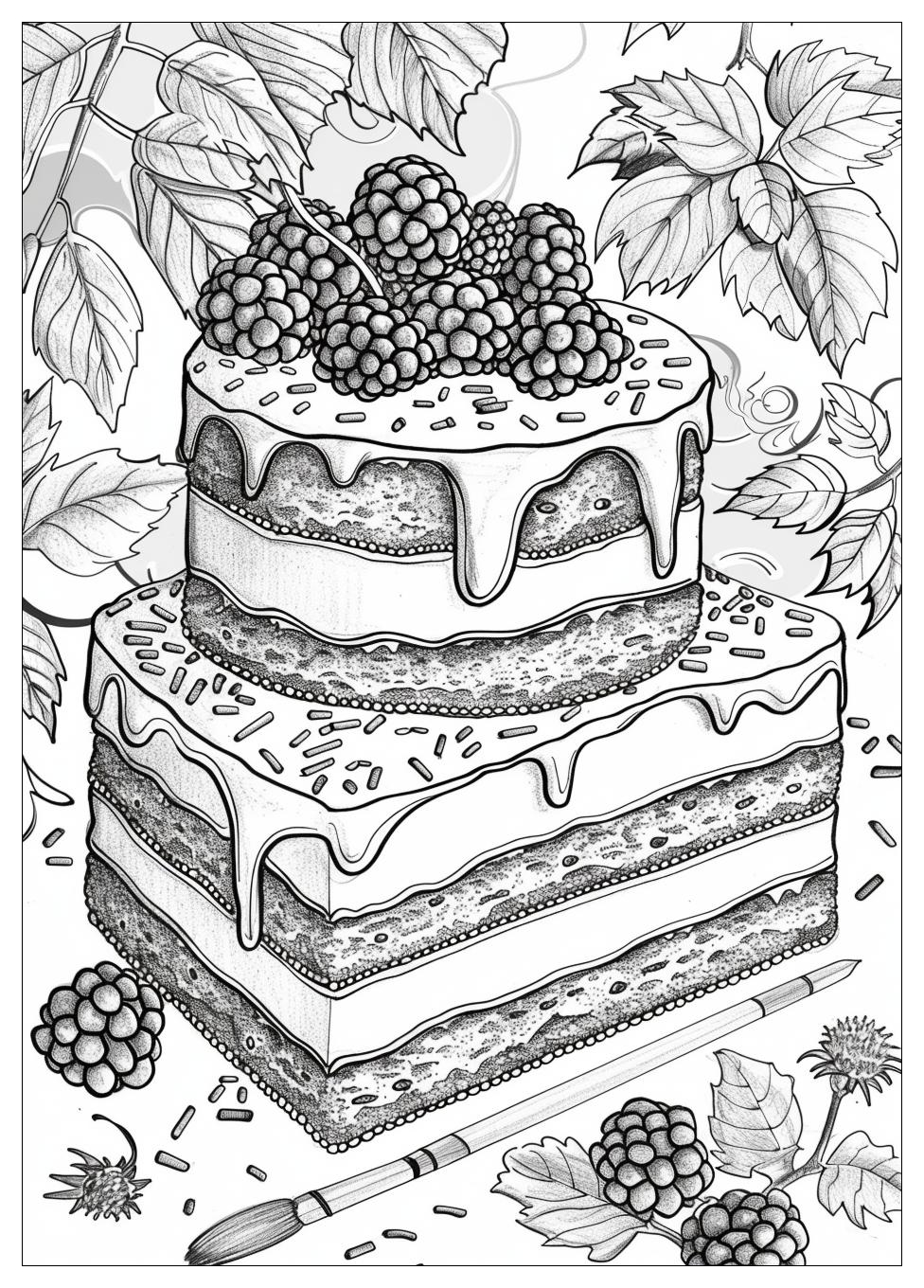Cake Coloring Pages-13