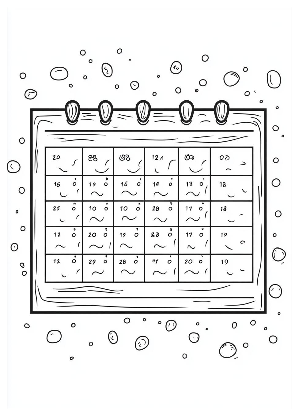 Calendar Coloring Pages-1