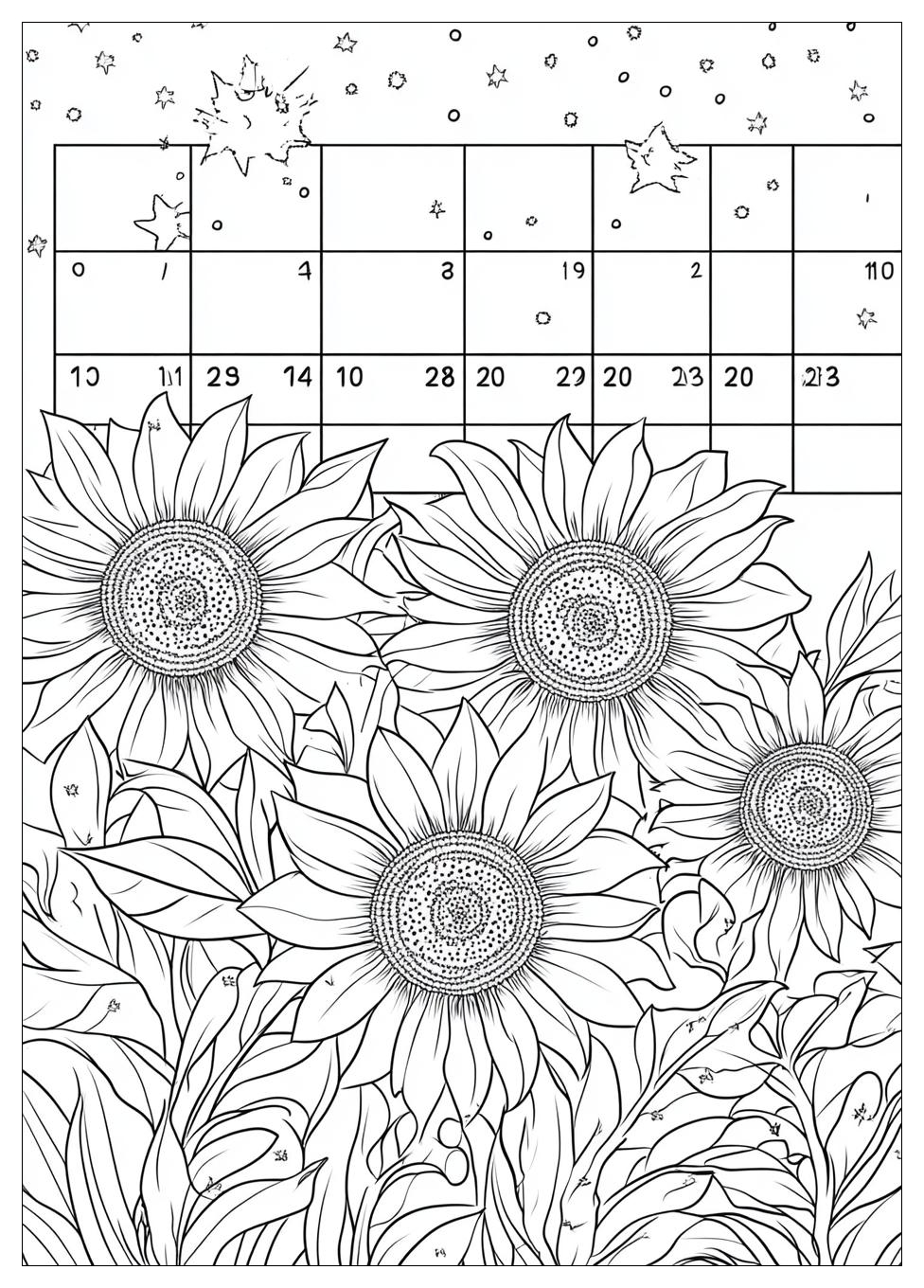 Calendar Coloring Pages-10
