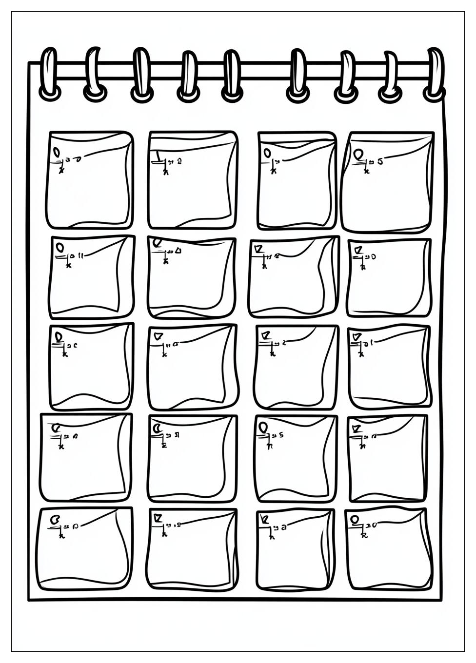 Calendar Coloring Pages-7