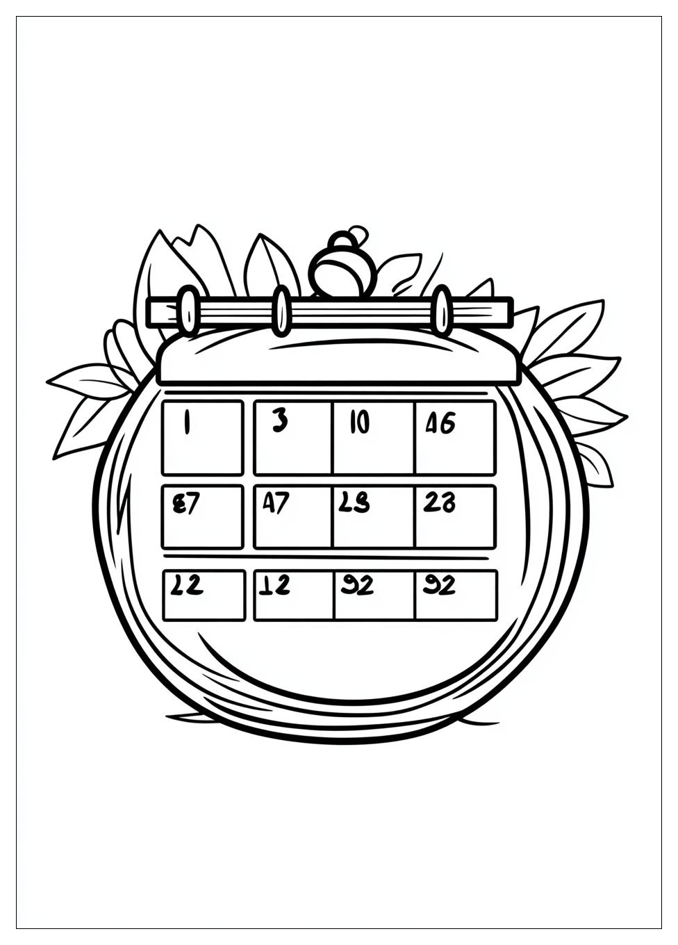 Calendar Coloring Pages-8