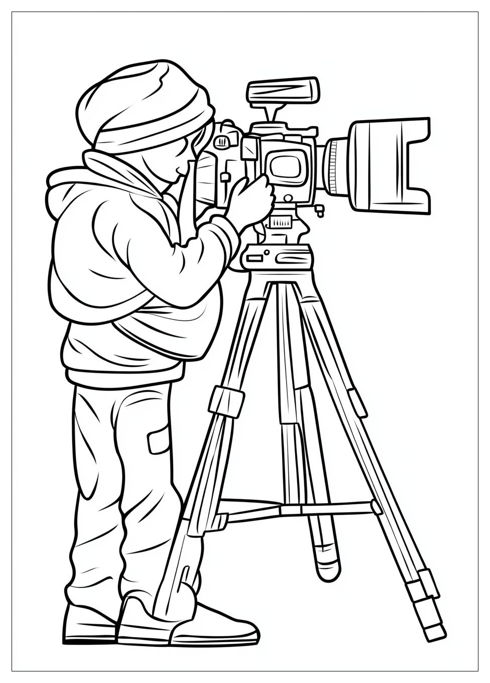 Cameraman Coloring Pages-10