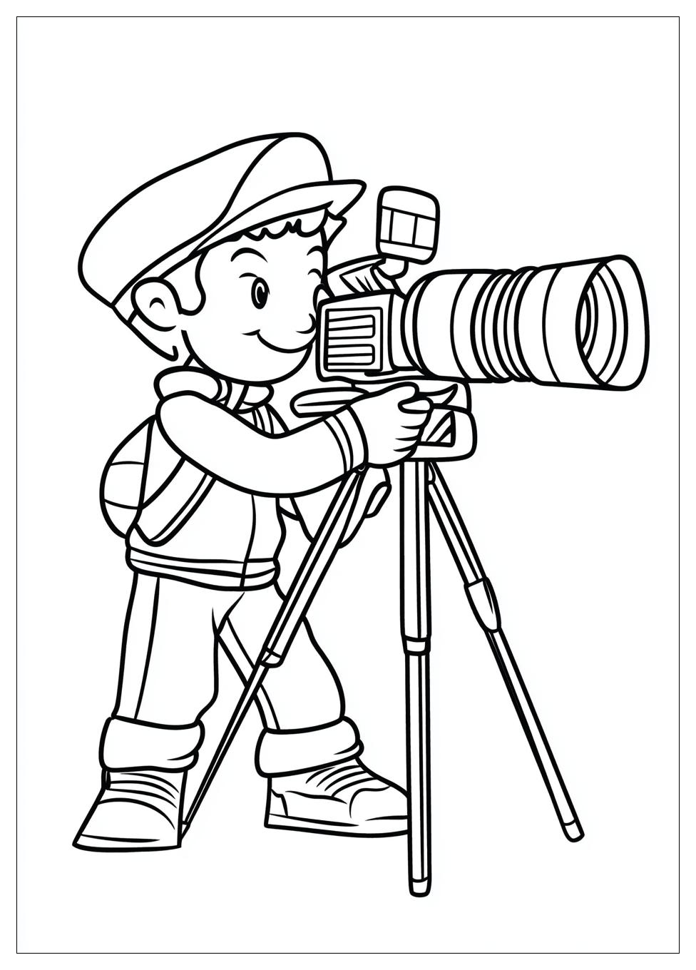 Cameraman Coloring Pages-12