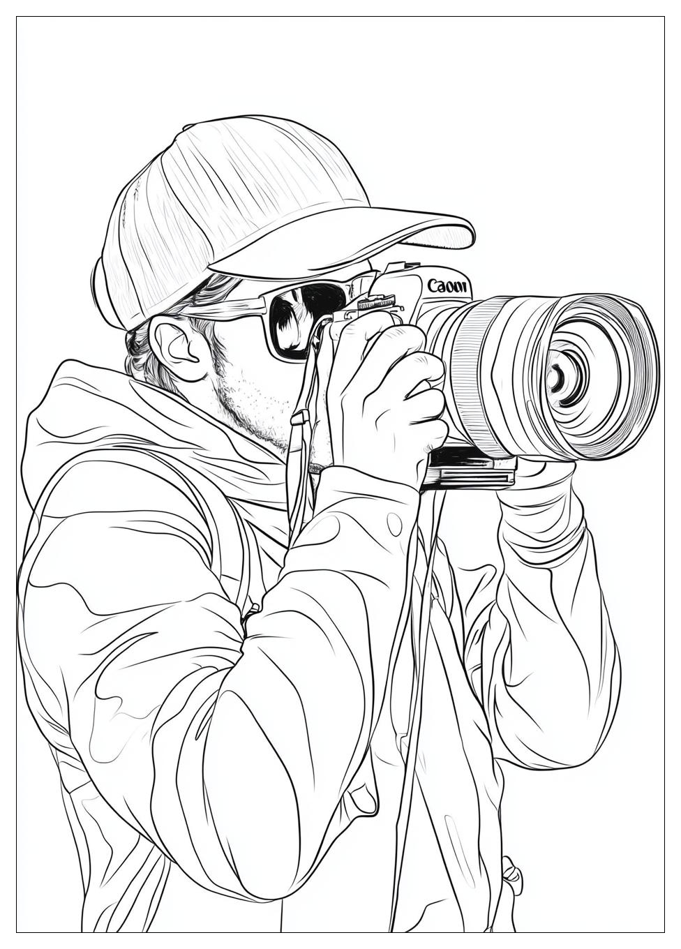Cameraman Coloring Pages-17