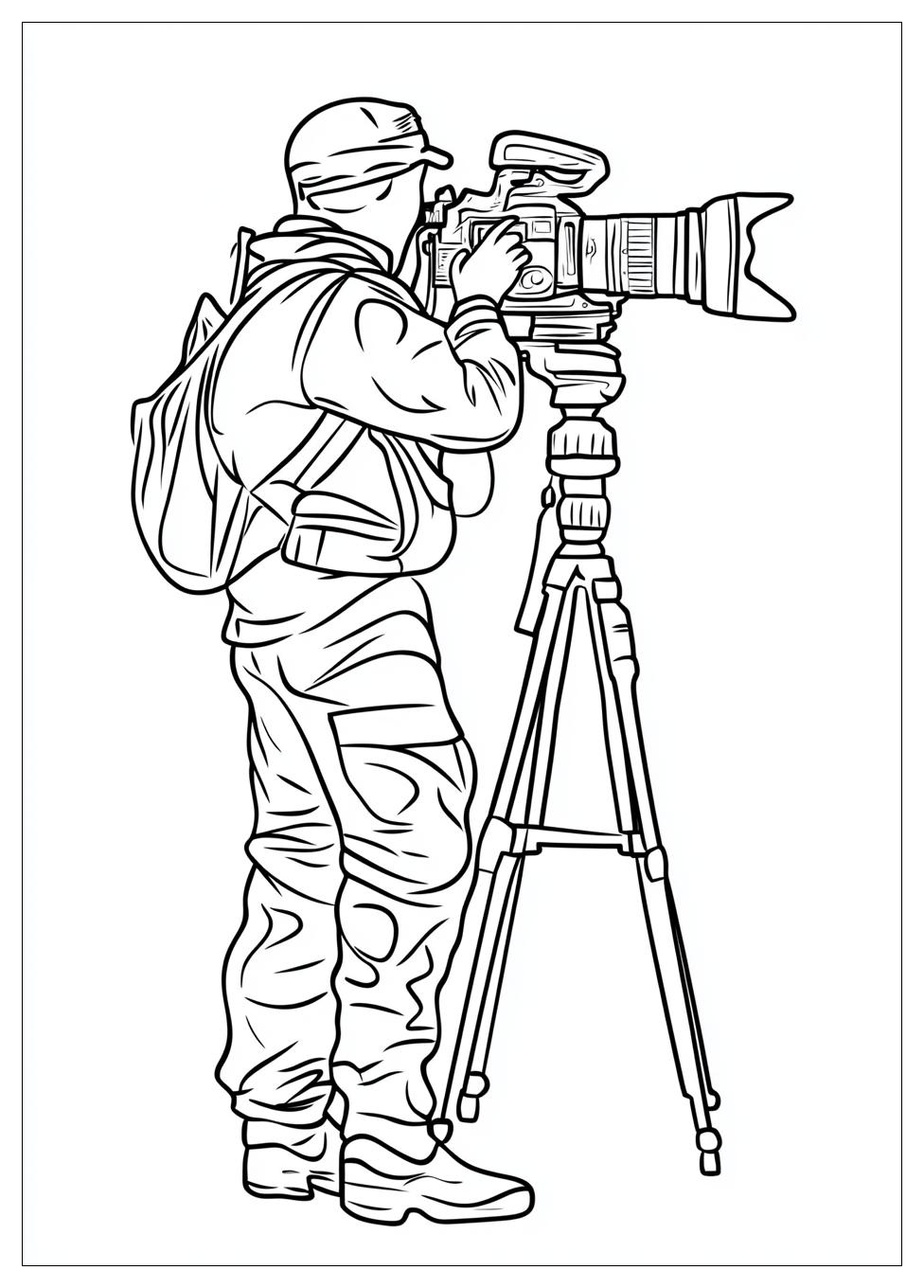 Cameraman Coloring Pages-4
