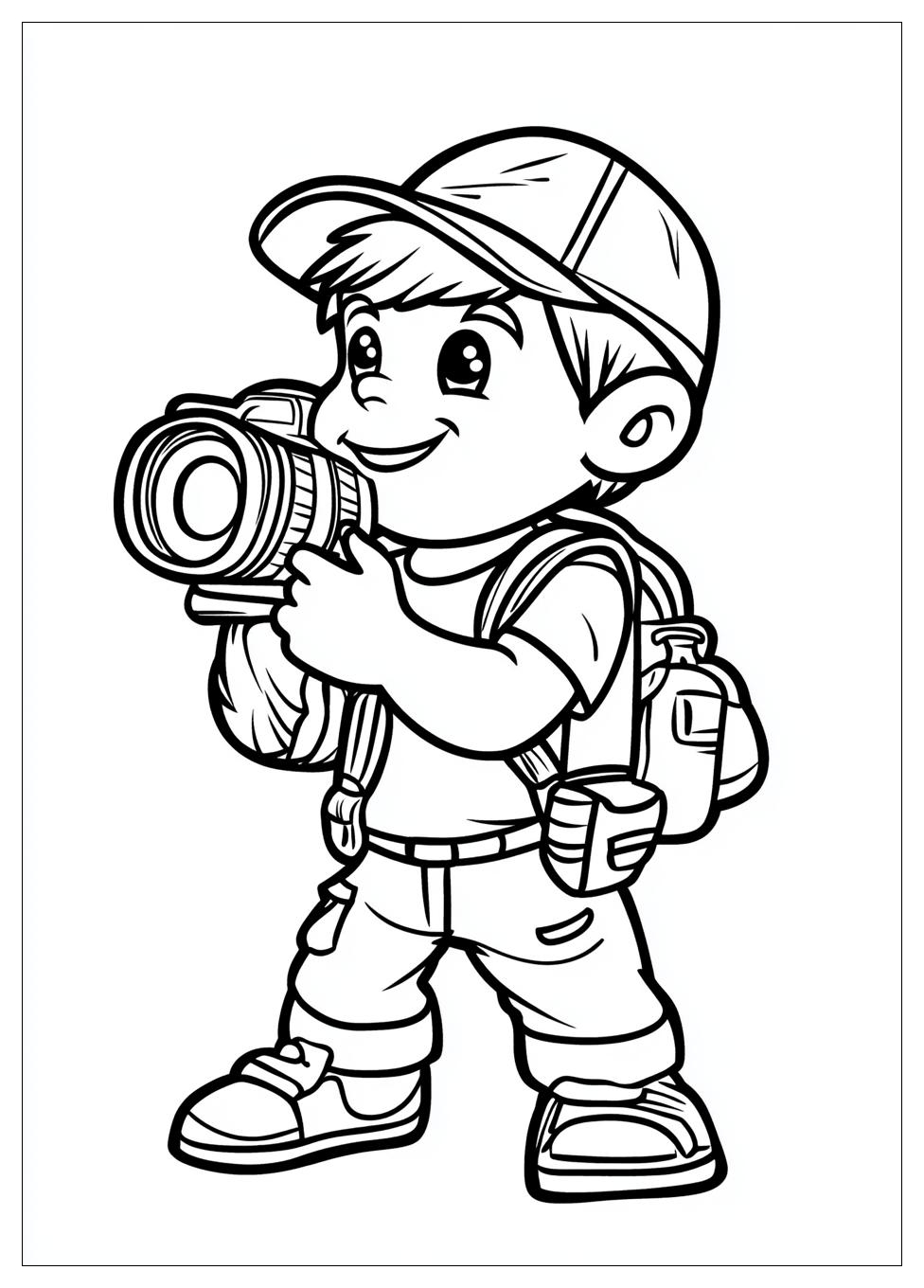 Cameraman Coloring Pages-5