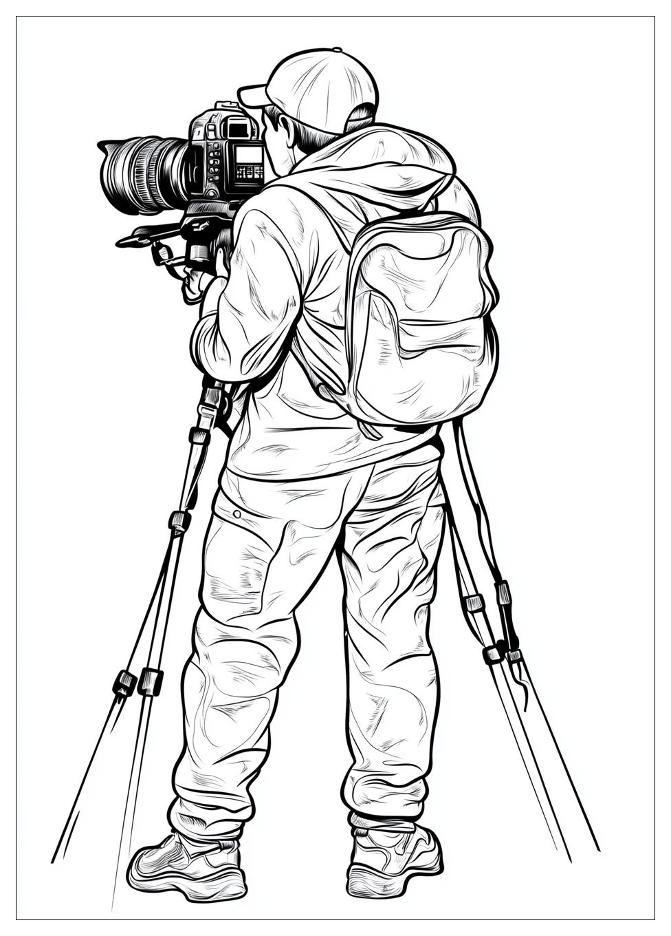Cameraman Coloring Pages-6