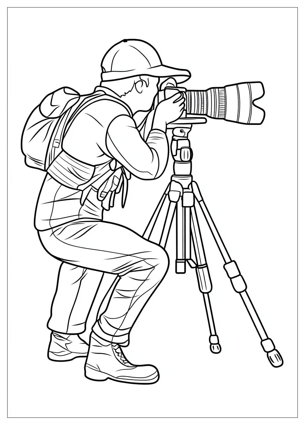 Cameraman Coloring Pages-8