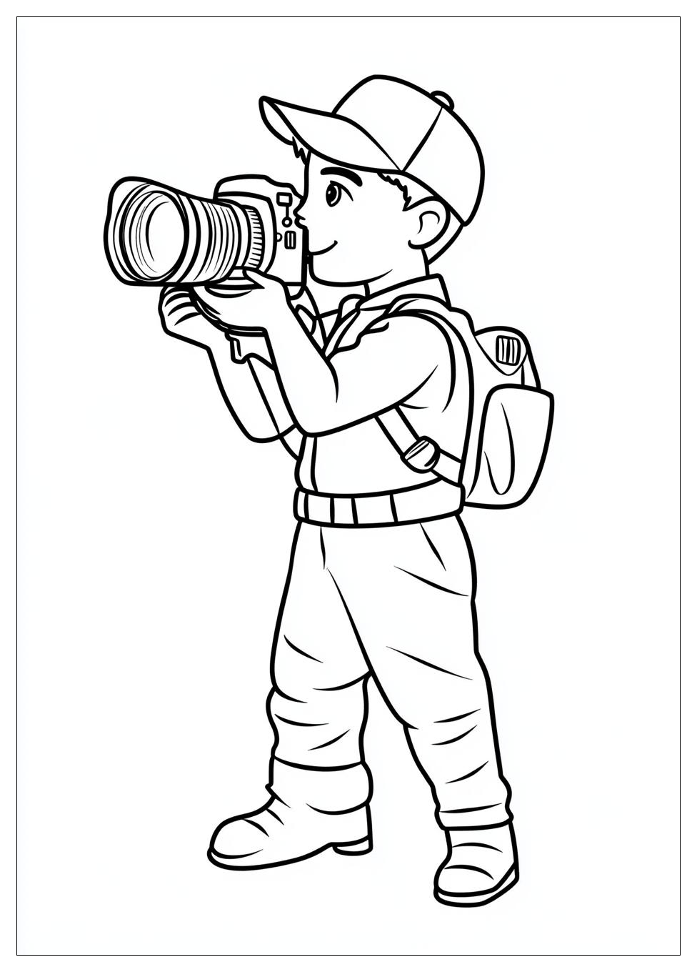 Cameraman Coloring Pages-9