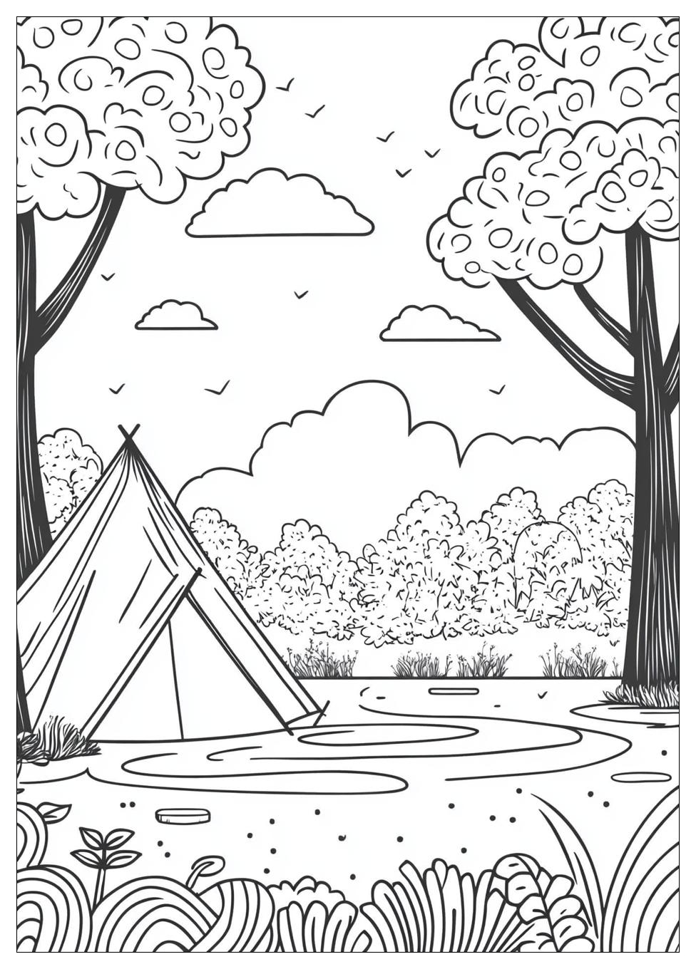Camping Coloring Pages-10