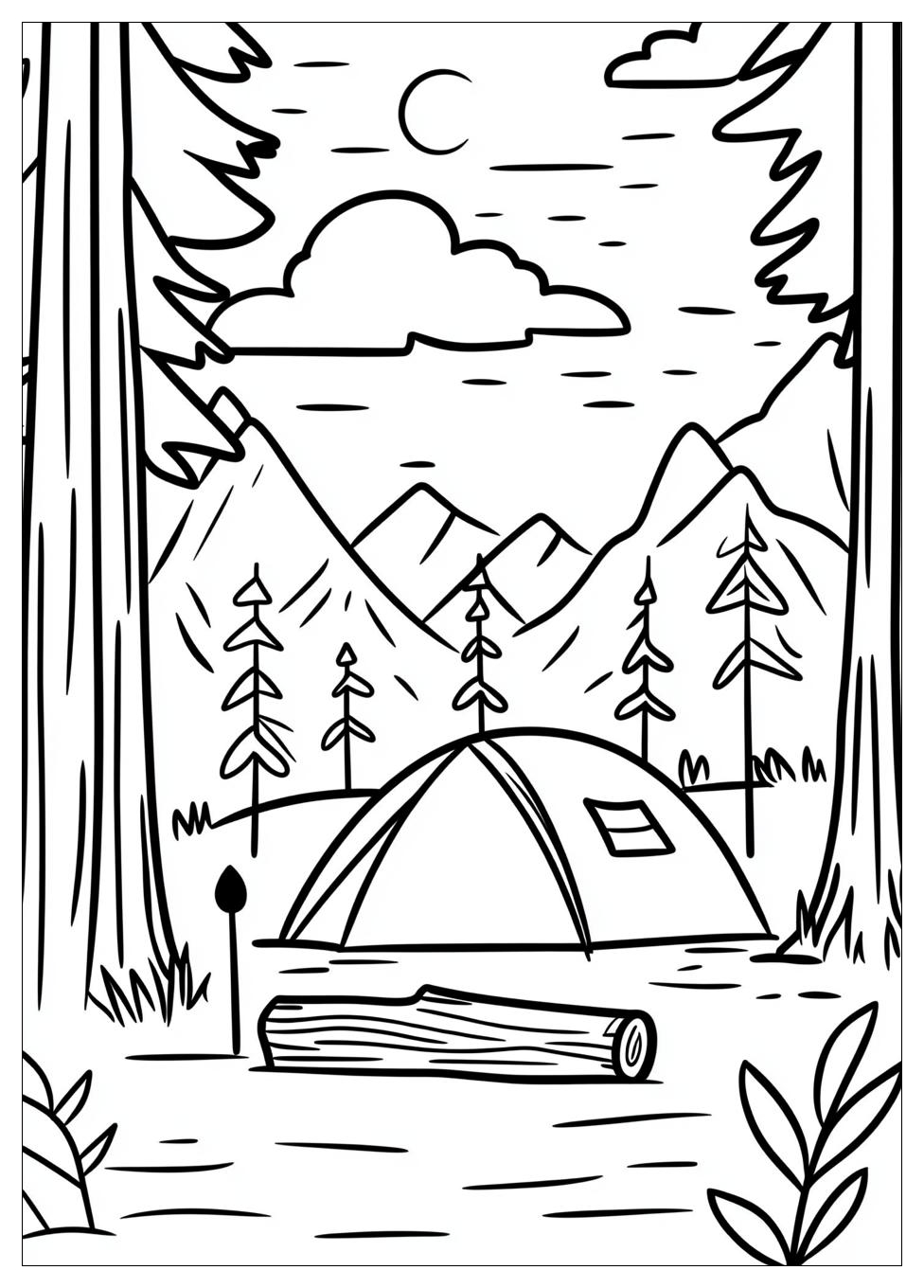 Camping Coloring Pages-11