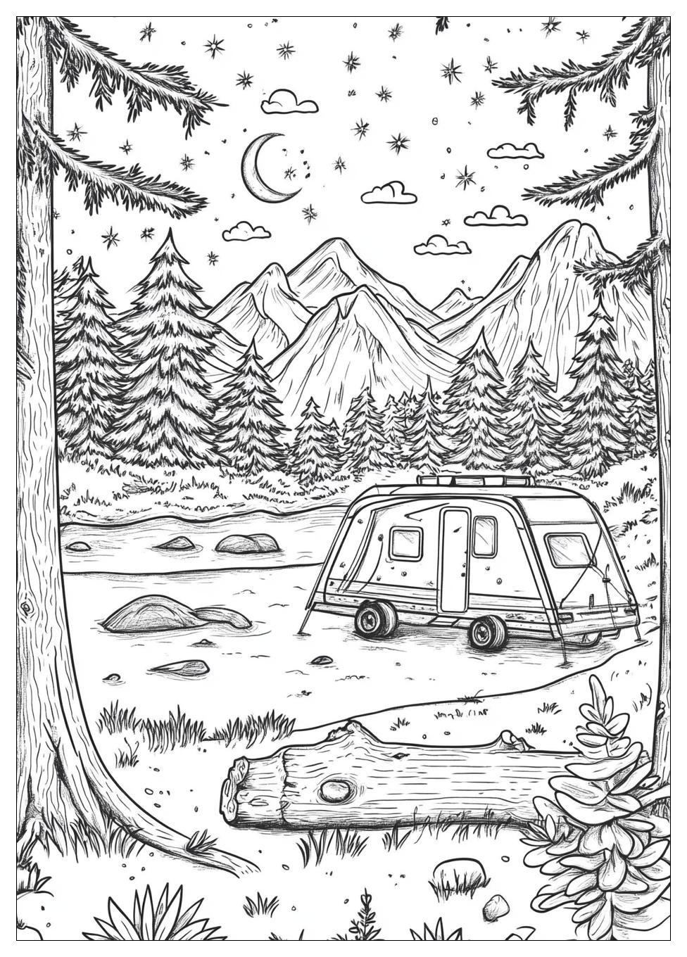Camping Coloring Pages-16