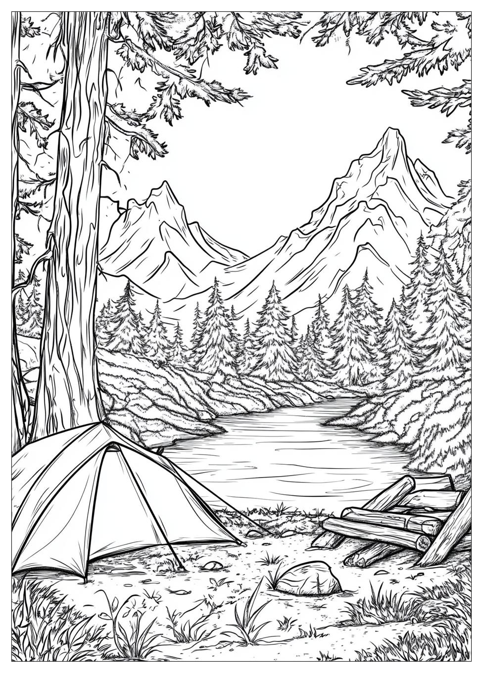 Camping Coloring Pages-18