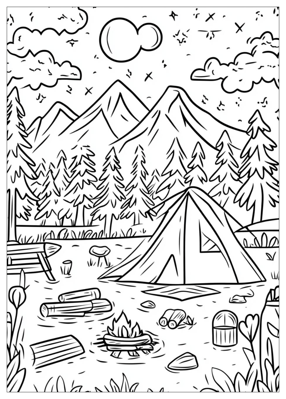 Camping Coloring Pages-5