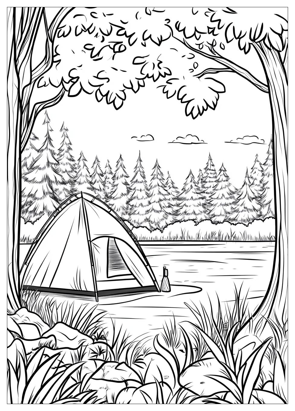 Camping Coloring Pages-7