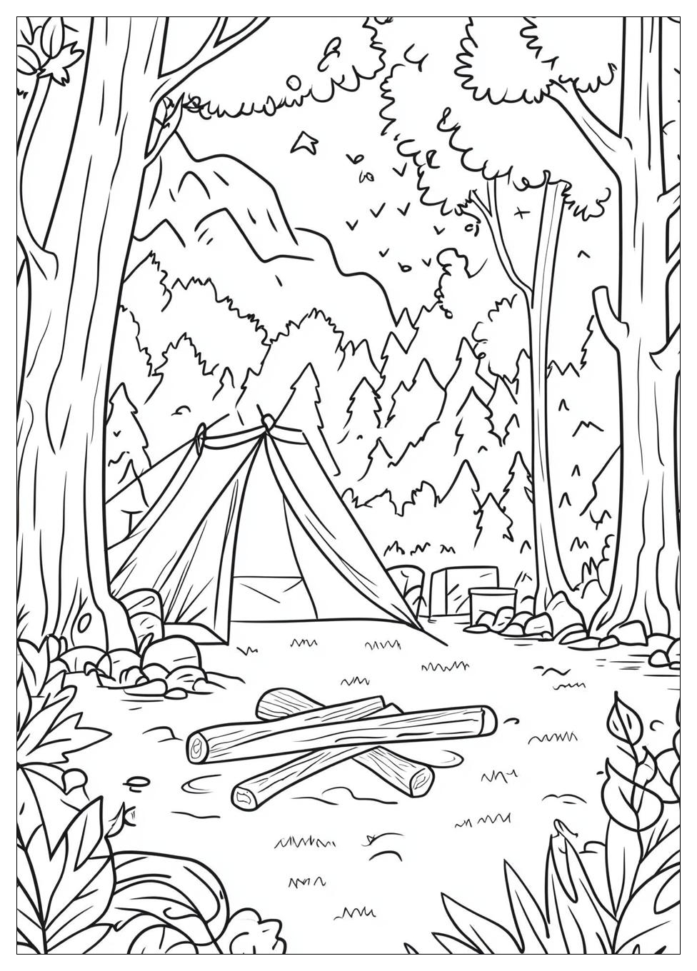 Camping Coloring Pages-8