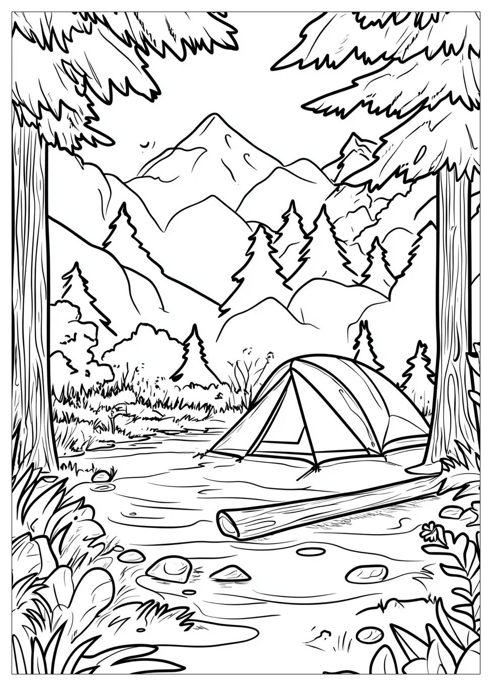 Camping Coloring Pages-9