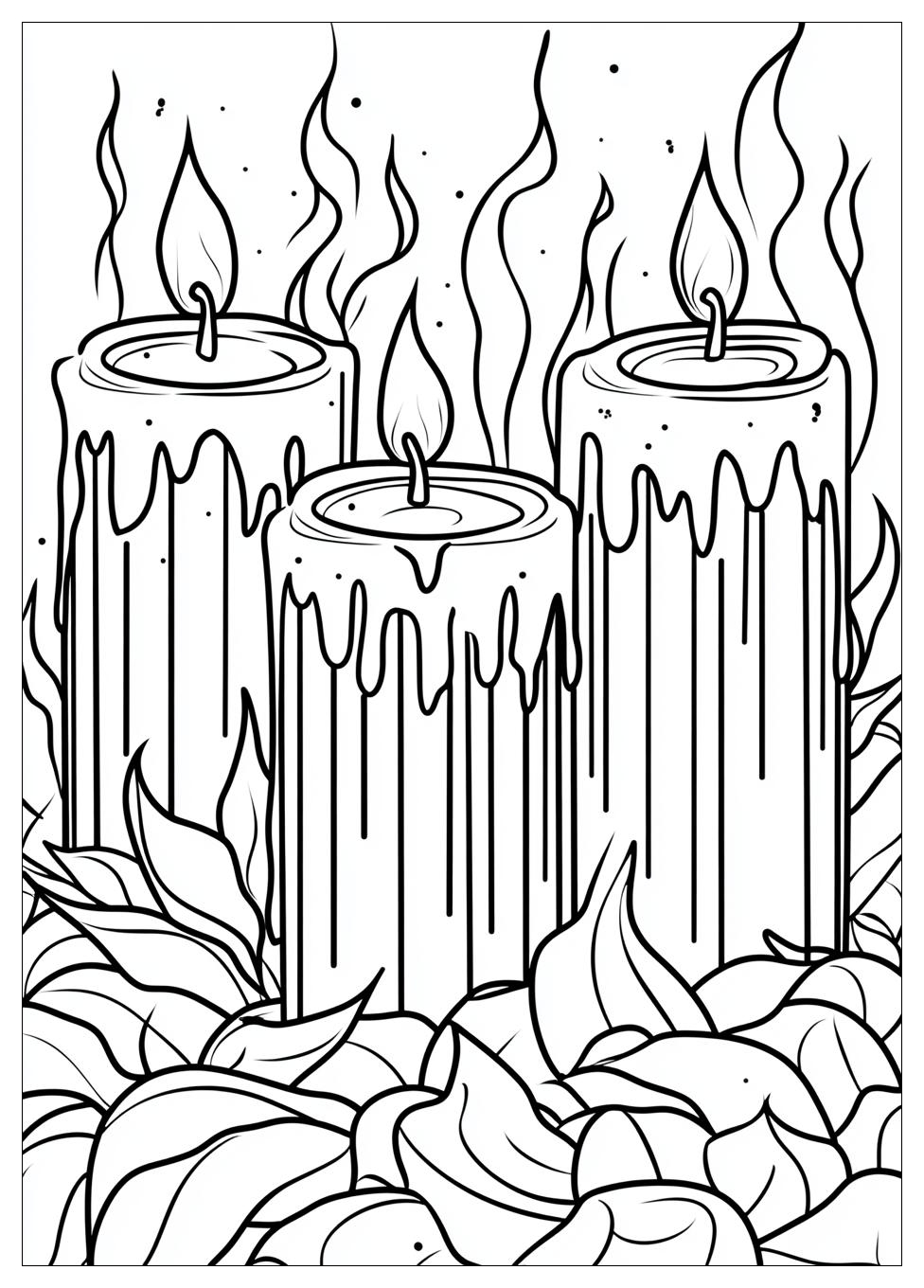 Candle Coloring Pages-1