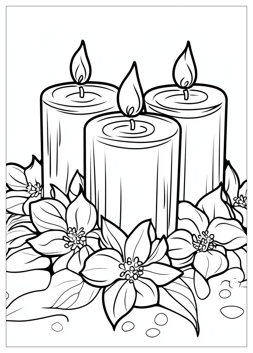 Candle Coloring Pages-10