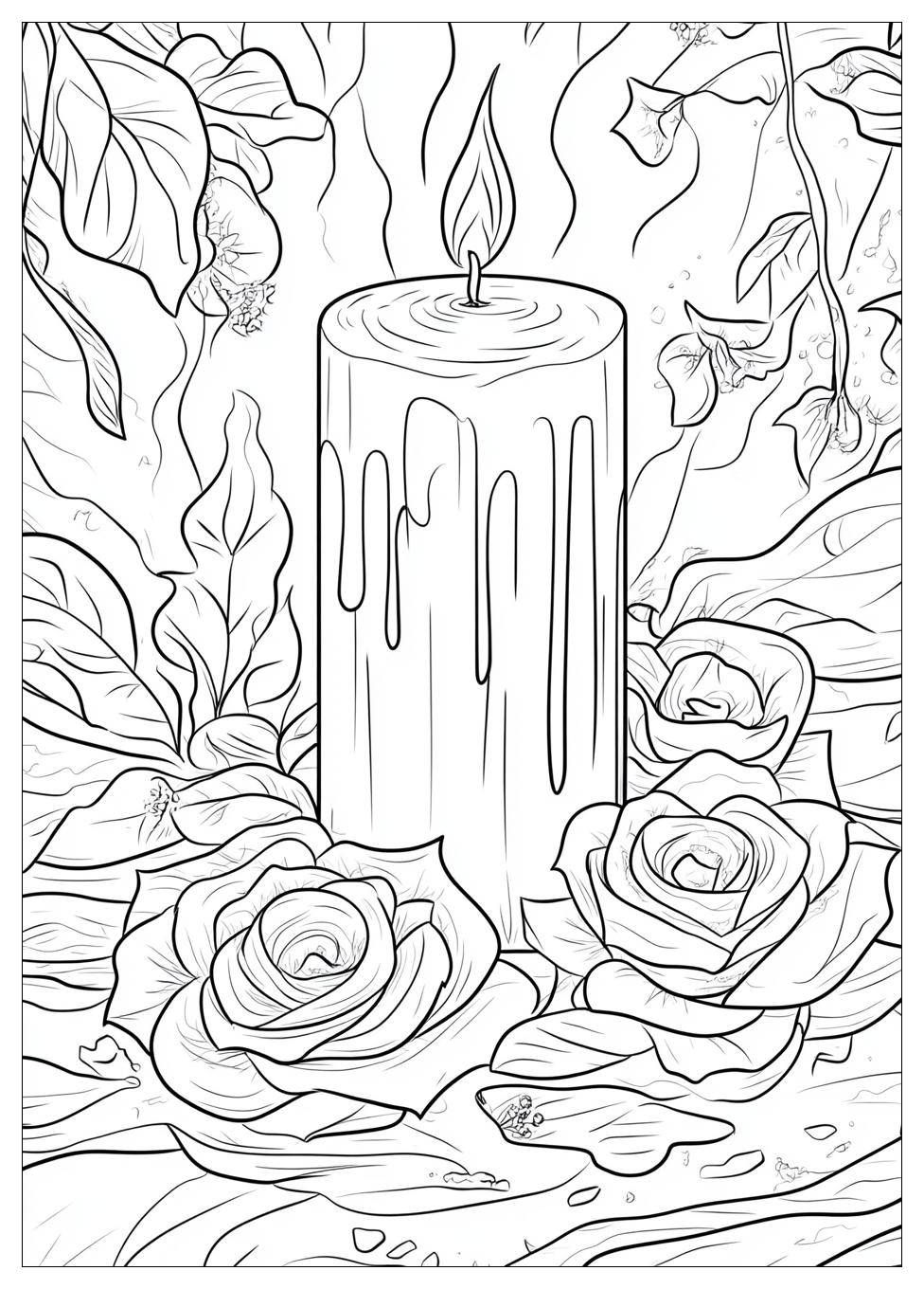 Candle Coloring Pages-13