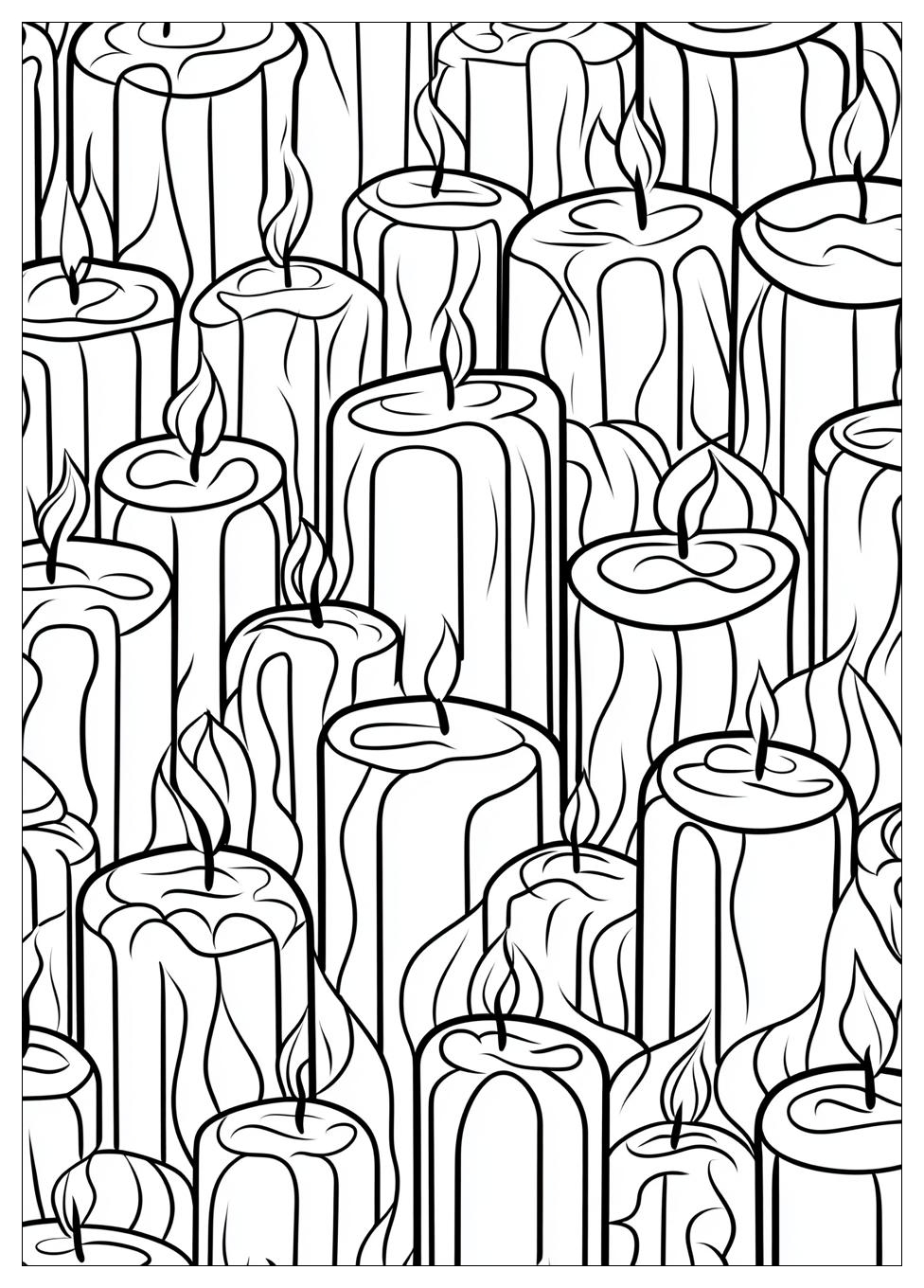 Candle Coloring Pages-14
