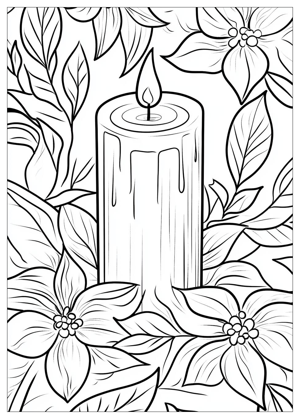 Candle Coloring Pages-3
