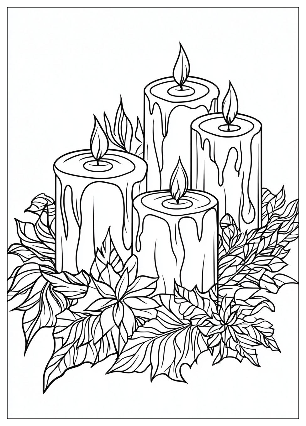 Candle Coloring Pages-5